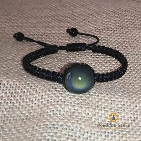 Pulseira trançada em Olho Celestial Obsiciano