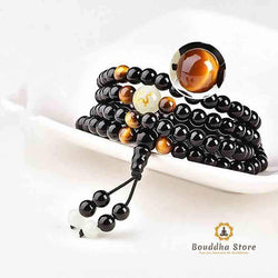 Mala en Obsidienne / Tiger eye of your Chinese zodiac sign