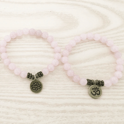 Love Bracelet in Rose Quartz