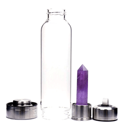 Bottle with healing stone 