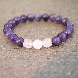 Quartz rose quiet Bracelet