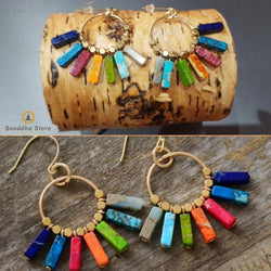 Positivity and Healing Earrings 7 Chakras