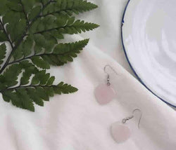 Boucles D'oreilles  Amour En Quartz Rose