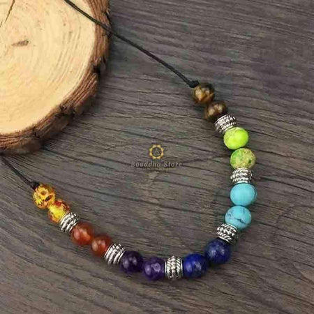 Collier Zen 7 Chakras Bouddha Store